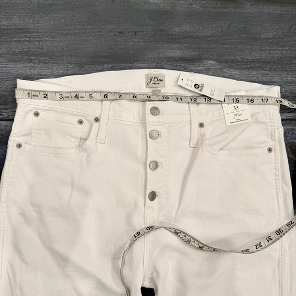 J. Crew 10" vintage slim-straight jean in white size 33 - Picture 4 of 7